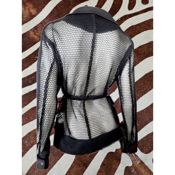 UTERQUE Cinch Waist Mesh Jacket SZ M - Picture 2 of 7